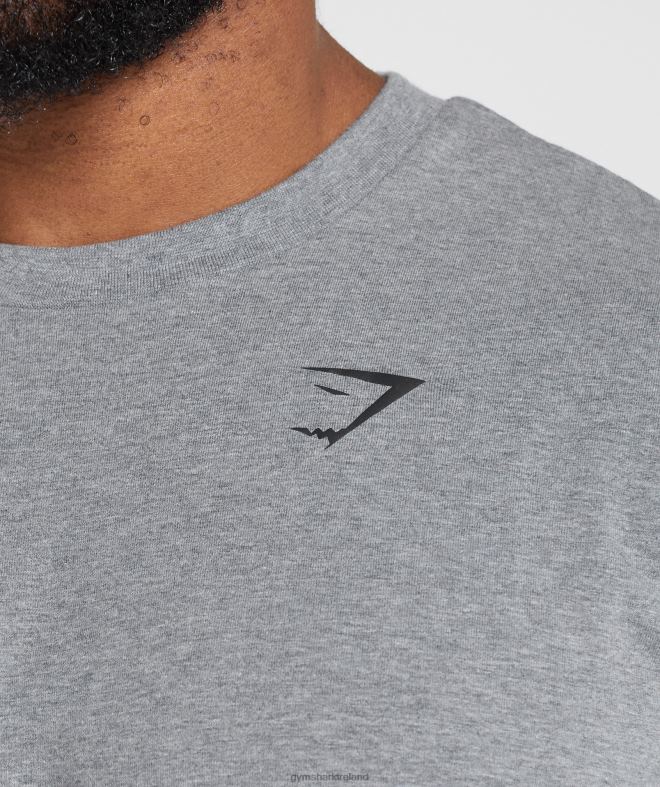 Men Essential Oversized T-Shirt 8004D603 Gymshark Charcoal Marl