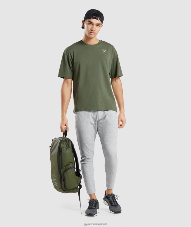 Men Essential Oversized T-Shirt 8004D623 Gymshark Core Olive