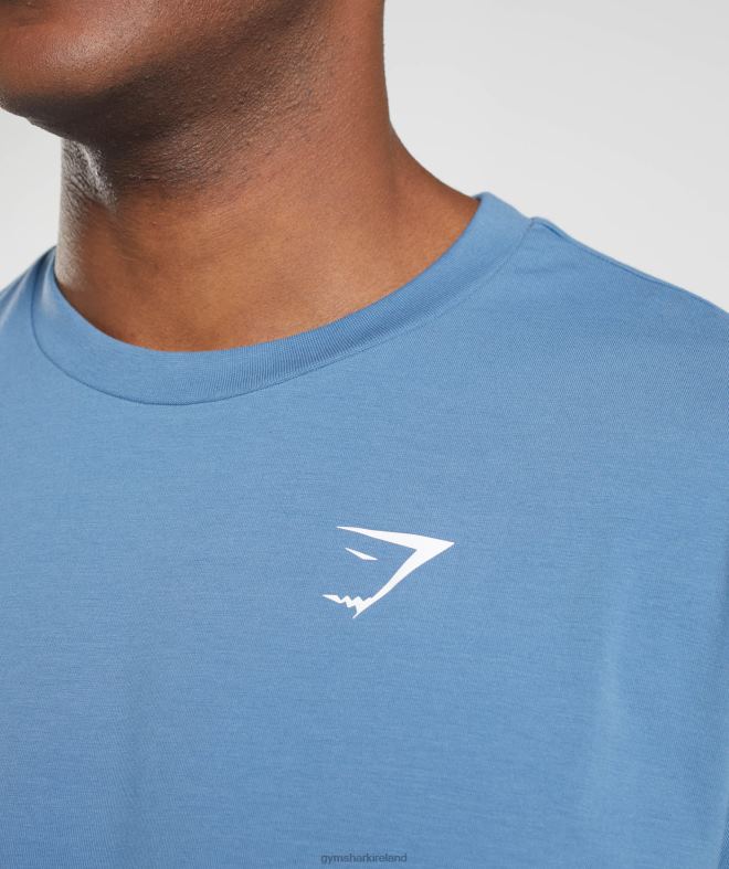 Men Essential Oversized T-Shirt 8004D651 Gymshark Denim Blue