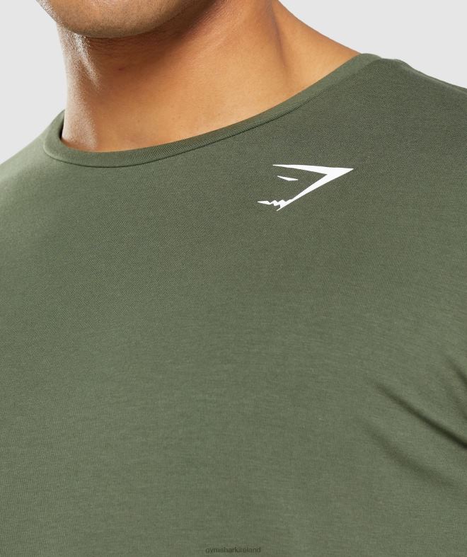 Men Essential T-Shirt 8004D656 Gymshark Core Olive