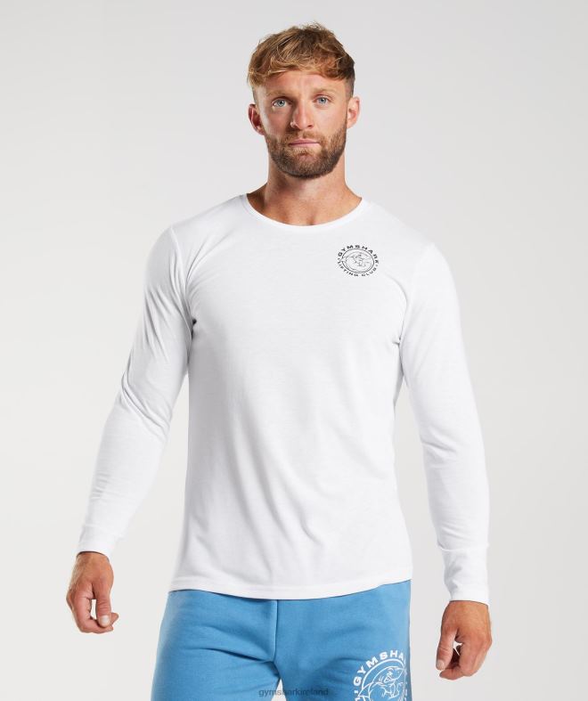 Men Legacy Long Sleeve T-Shirt 8004D676 Gymshark White