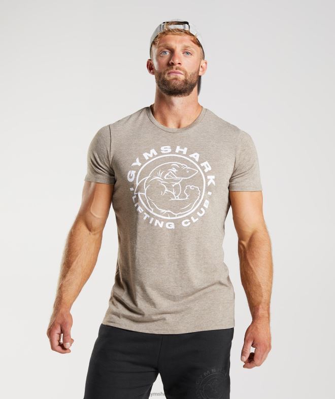 Men Legacy T-Shirt 8004D693 Gymshark Limestone Marl