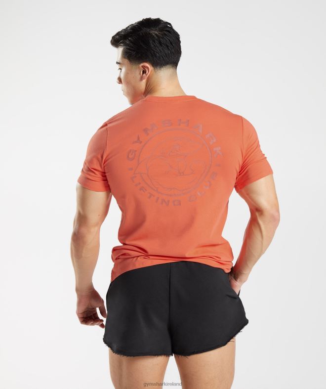 Men Legacy T-Shirt 8004D765 Gymshark Aerospace Orange