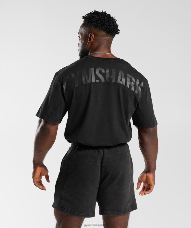 Men Power Washed T-Shirt 8004D678 Gymshark Black