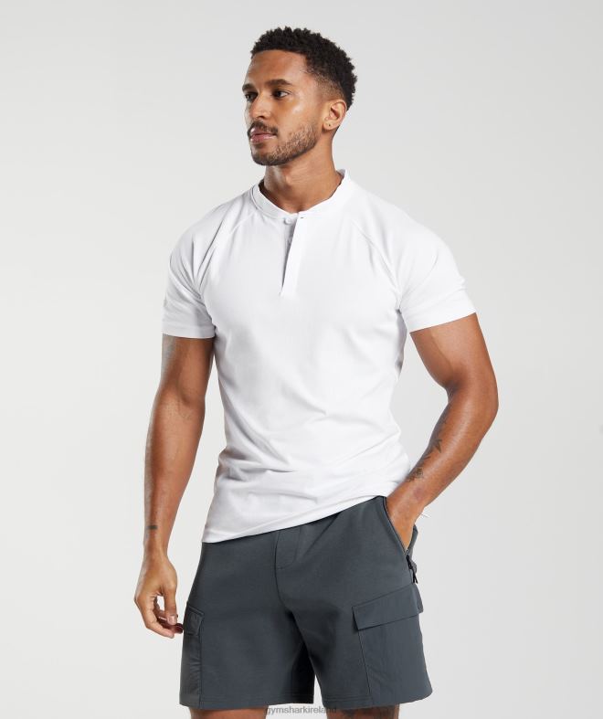 Men Rest Day Commute Polo Shirt 8004D590 Gymshark White