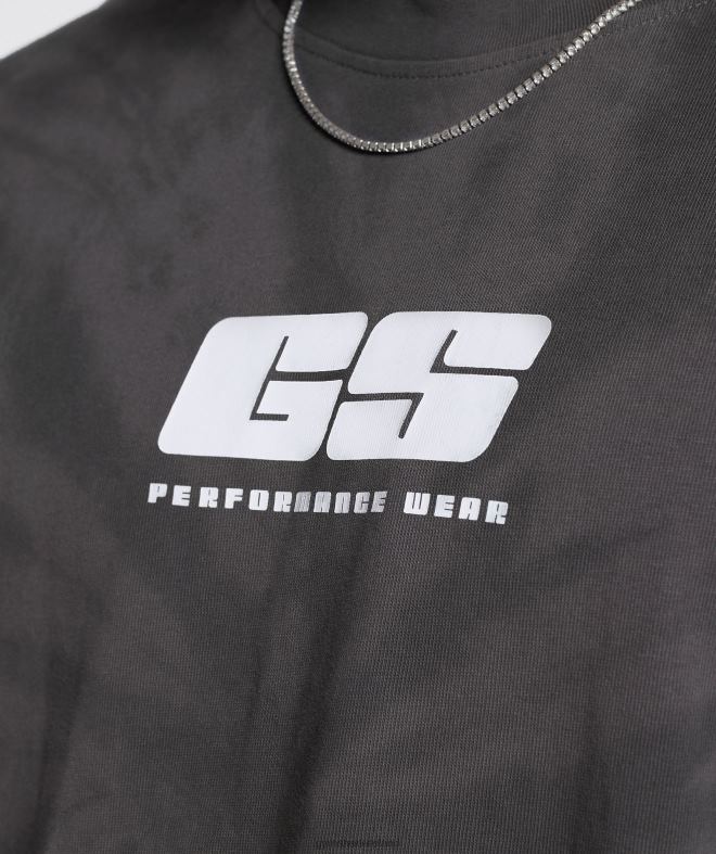 Men Rest Day T-Shirt 8004D772 Gymshark Silhouette Grey/Black/Spiral Optic Wash