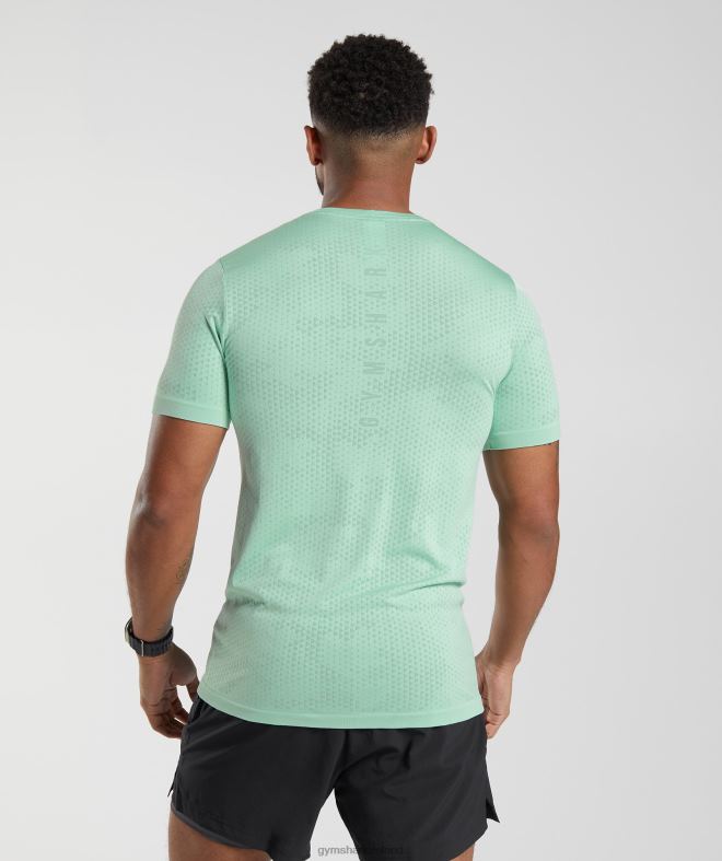 Men Sport Seamless T-Shirt 8004D715 Gymshark Pastel Green/Willow Green