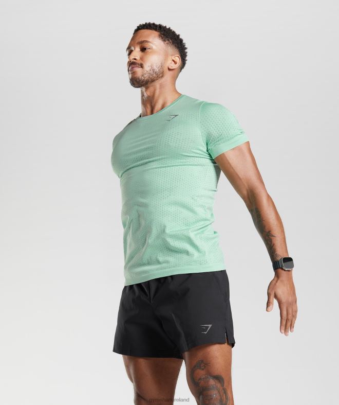 Men Sport Seamless T-Shirt 8004D715 Gymshark Pastel Green/Willow Green