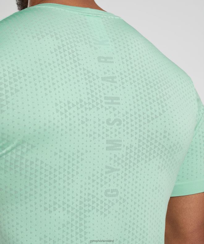 Men Sport Seamless T-Shirt 8004D715 Gymshark Pastel Green/Willow Green