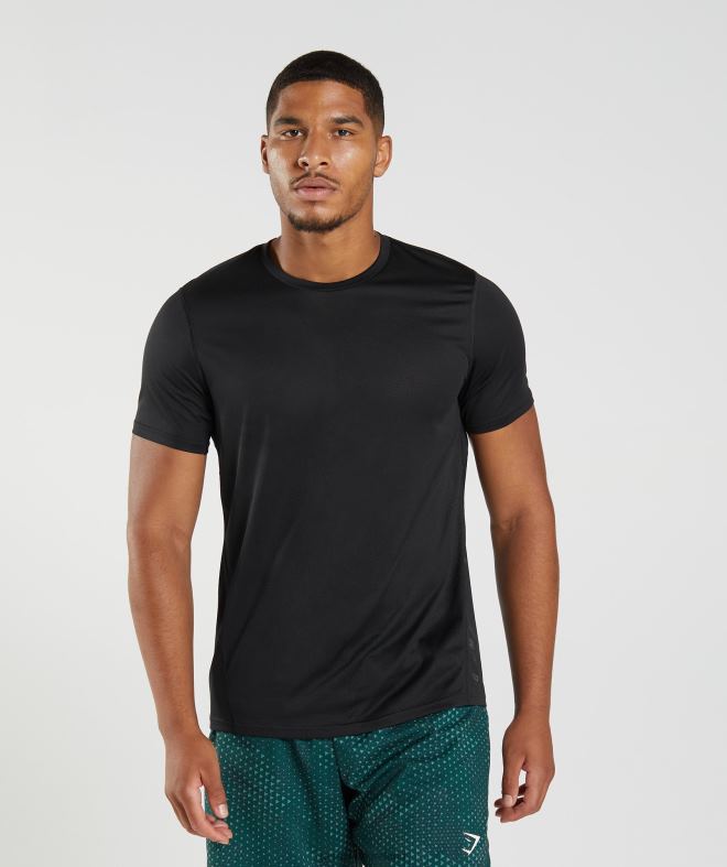 Men Sport T-Shirt 8004D583 Gymshark Black/Black Marl