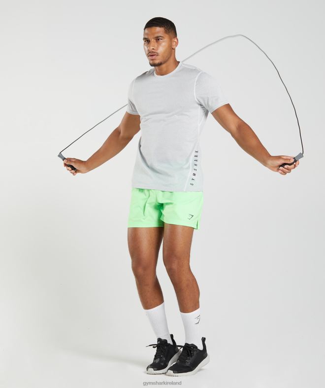 Men Sport T-Shirt 8004D756 Gymshark White/Smokey Grey Marl