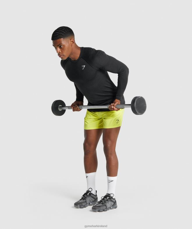 Men Vital Light Seamless Long Sleeve T-Shirt 8004D746 Gymshark Black Marl