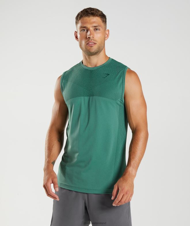 Men Apex Seamless Tank 8004D910 Gymshark Hoya Green/Woodland Green