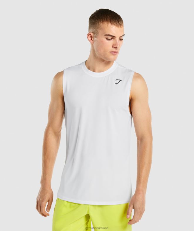 Men Arrival Sleeveless T-Shirt 8004D898 Gymshark White