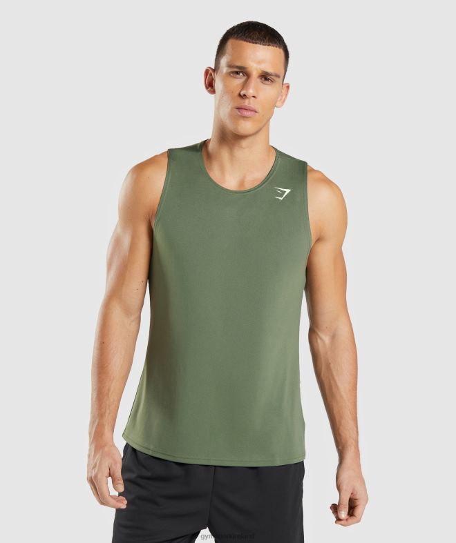 Men Arrival Tank 8004D892 Gymshark Core Olive