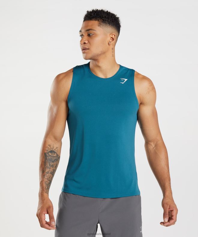 Men Arrival Tank 8004D934 Gymshark Atlantic Blue