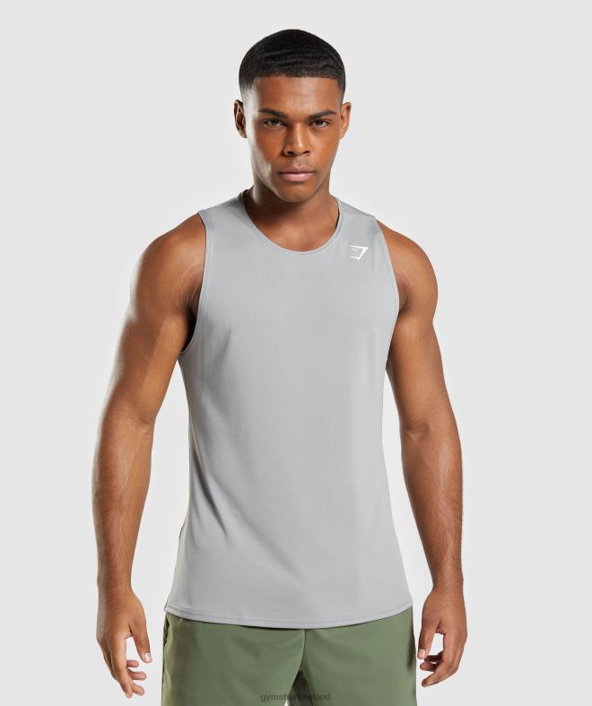 Men Arrival Tank 8004D953 Gymshark Smokey Grey