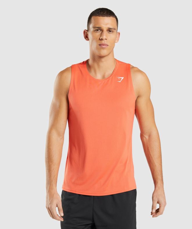 Men Arrival Tank 8004D969 Gymshark Papaya Orange