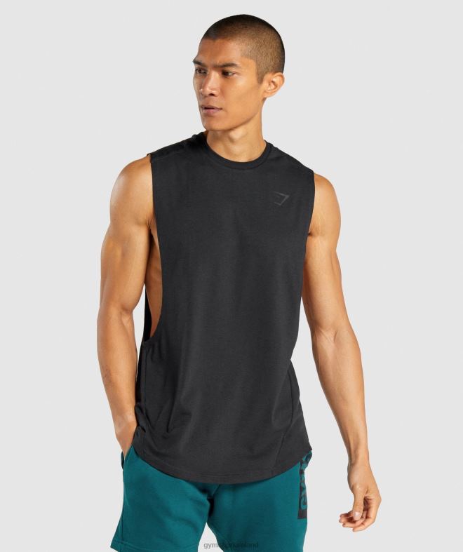 Men Bold Drop Arm Tank 8004D890 Gymshark Black