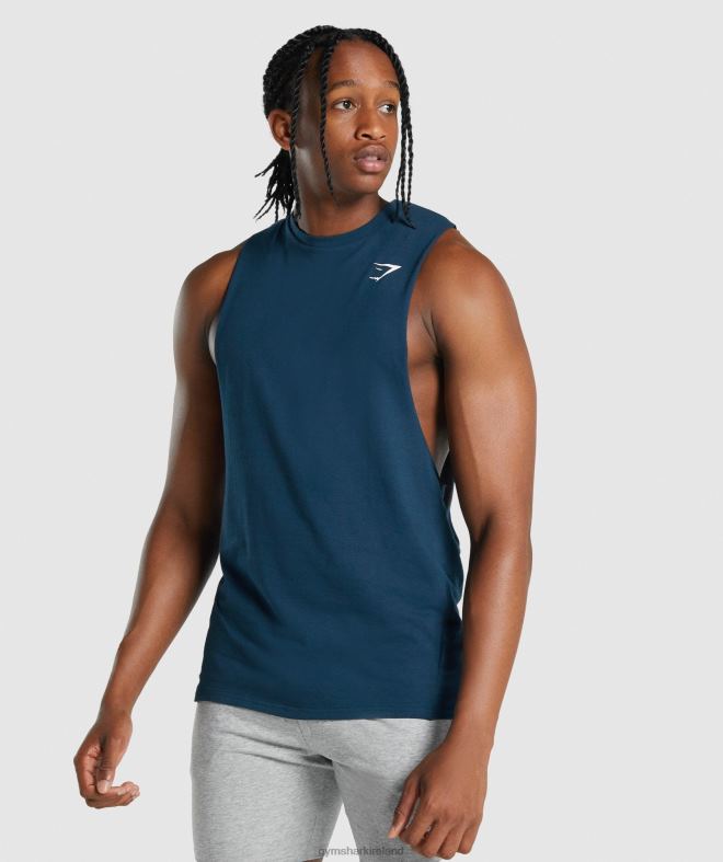 Men Critical 2.0 Drop Arm Tank 8004D922 Gymshark Navy