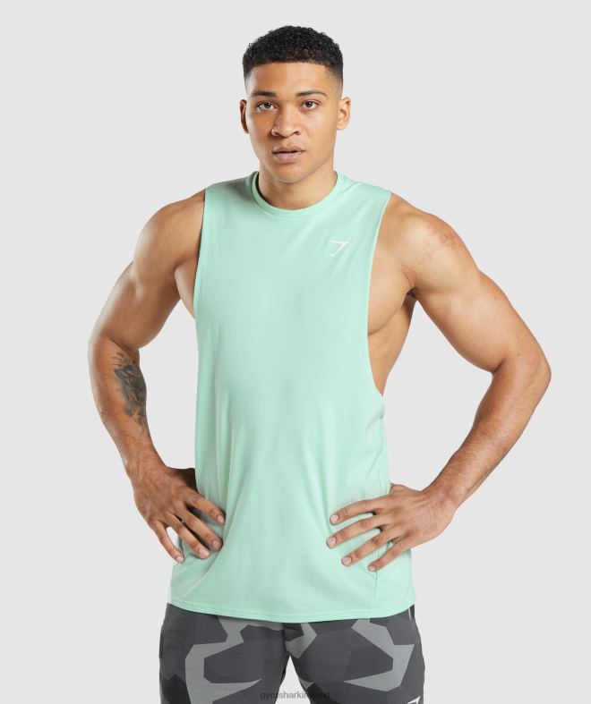 Men Critical Drop Arm Tank 8004D941 Gymshark Turbo Blue