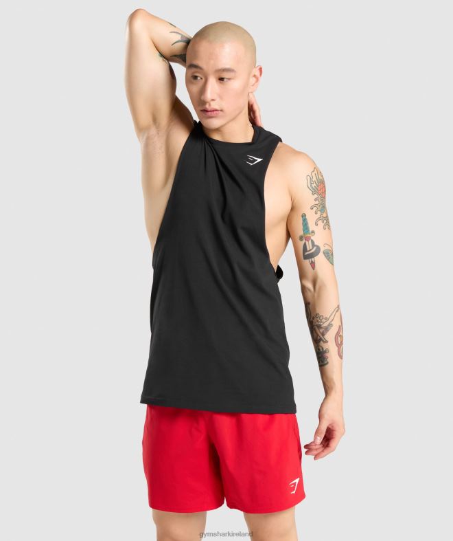 Men Critical Drop Arm Tank 8004D946 Gymshark Black