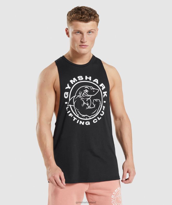 Men Legacy Drop Arm Tank 8004D923 Gymshark Black