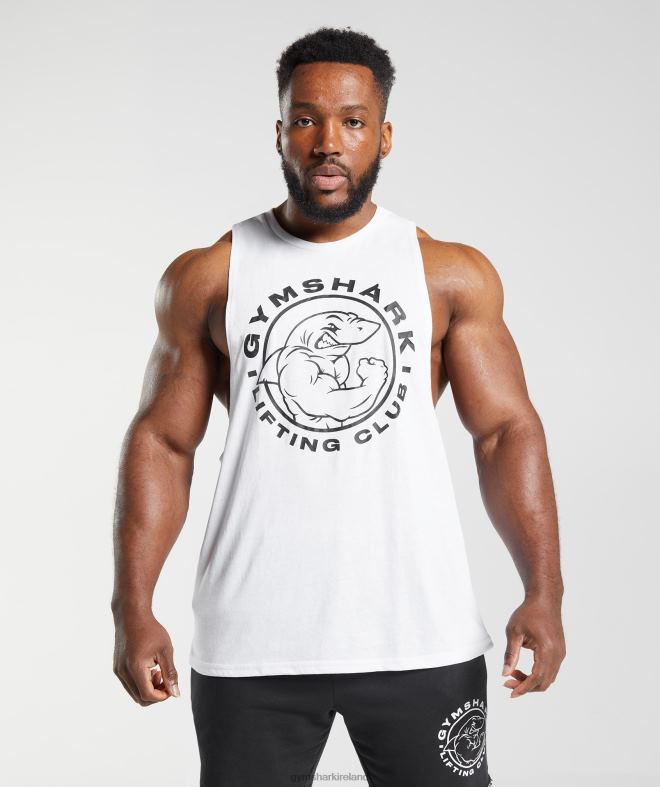 Men Legacy Drop Arm Tank 8004D935 Gymshark White
