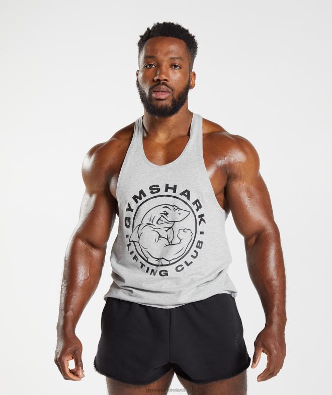 Men Legacy Stringer 8004D1020 Gymshark Light Grey Marl
