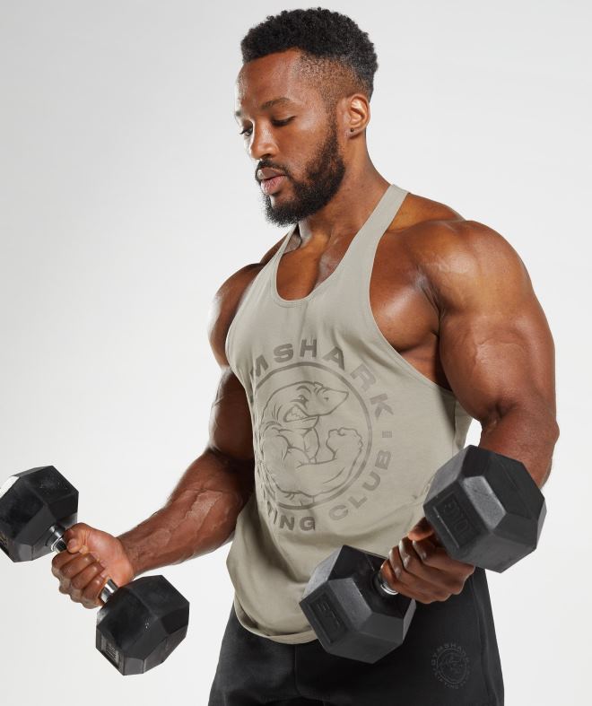 Men Legacy Stringer 8004D1022 Gymshark Ecru Brown