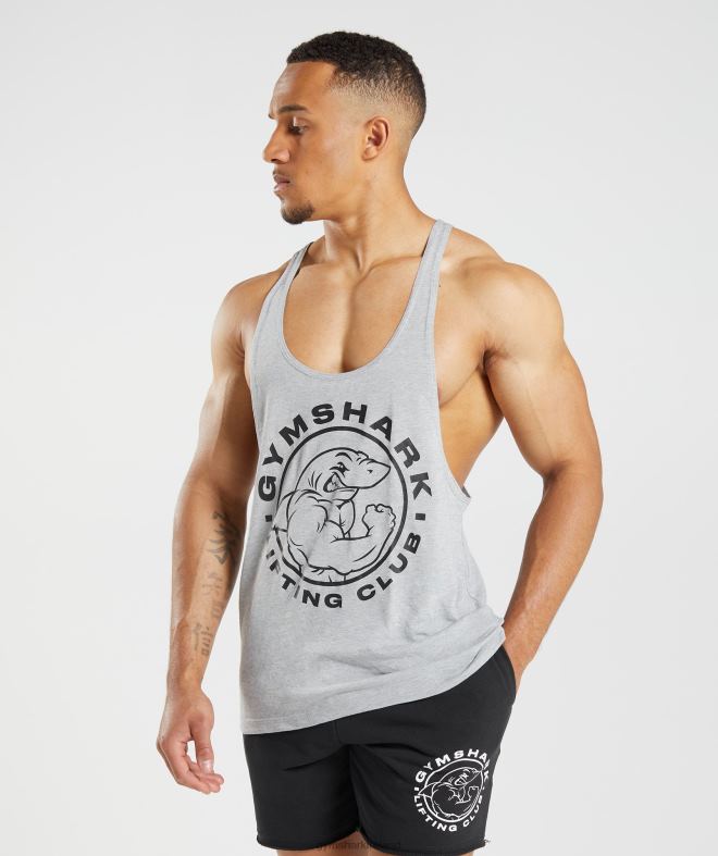 Men Legacy Stringer 8004D999 Gymshark Light Grey Core Marl