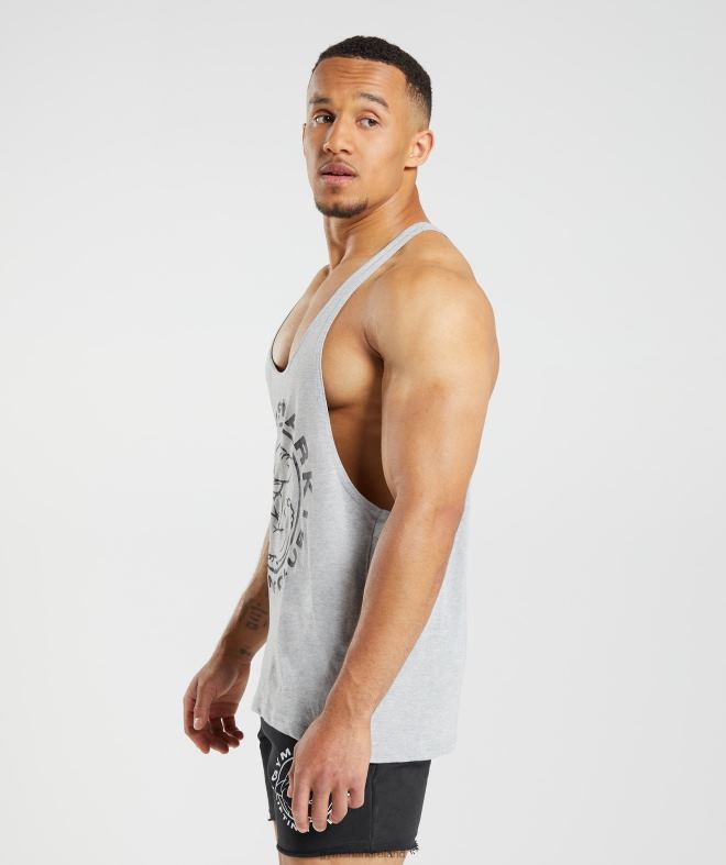 Men Legacy Stringer 8004D999 Gymshark Light Grey Core Marl