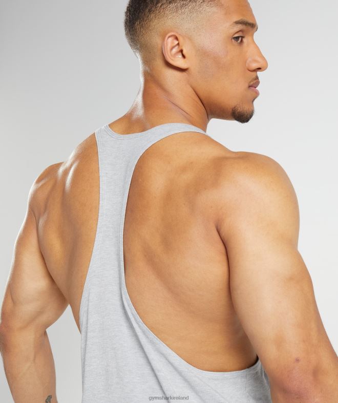 Men Legacy Stringer 8004D999 Gymshark Light Grey Core Marl