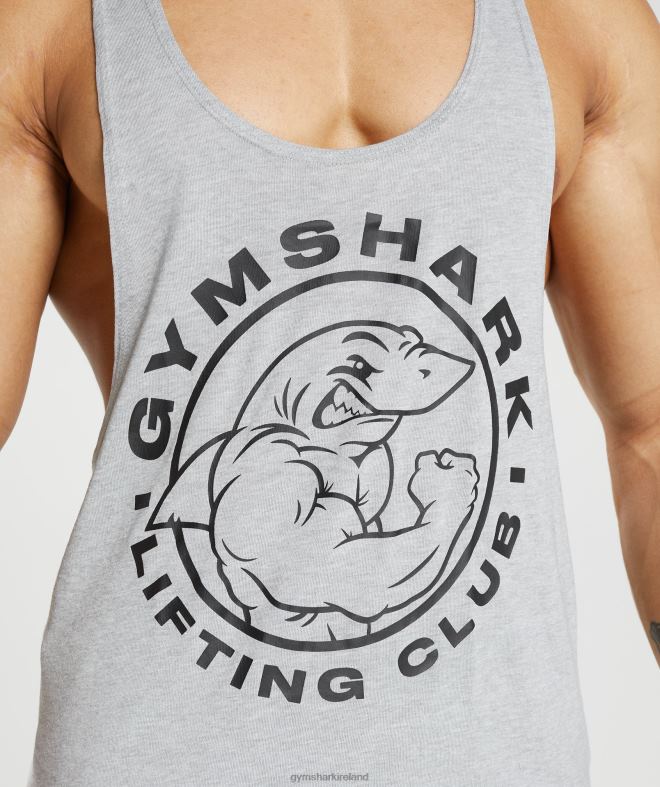 Men Legacy Stringer 8004D999 Gymshark Light Grey Core Marl