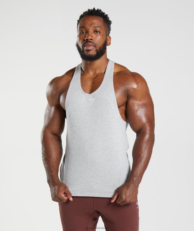 Men React Stringer 8004D985 Gymshark Light Grey Core Marl