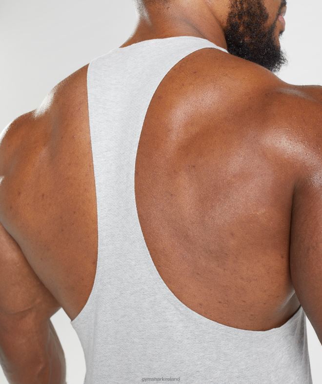 Men React Stringer 8004D985 Gymshark Light Grey Core Marl