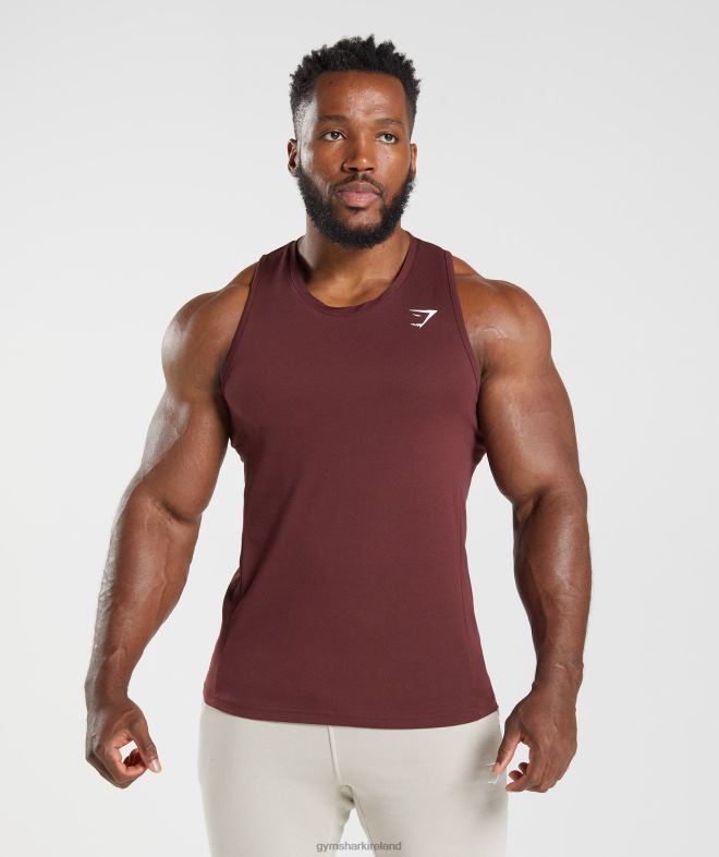 Men React Tank 8004D916 Gymshark Baked Maroon
