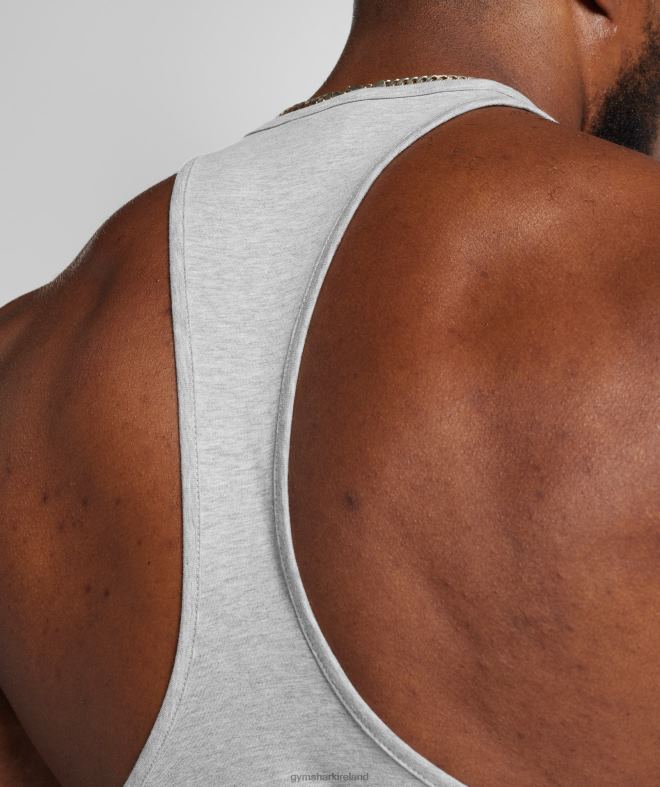 Men Retrowave Stringer 8004D989 Gymshark Light Grey Core Marl