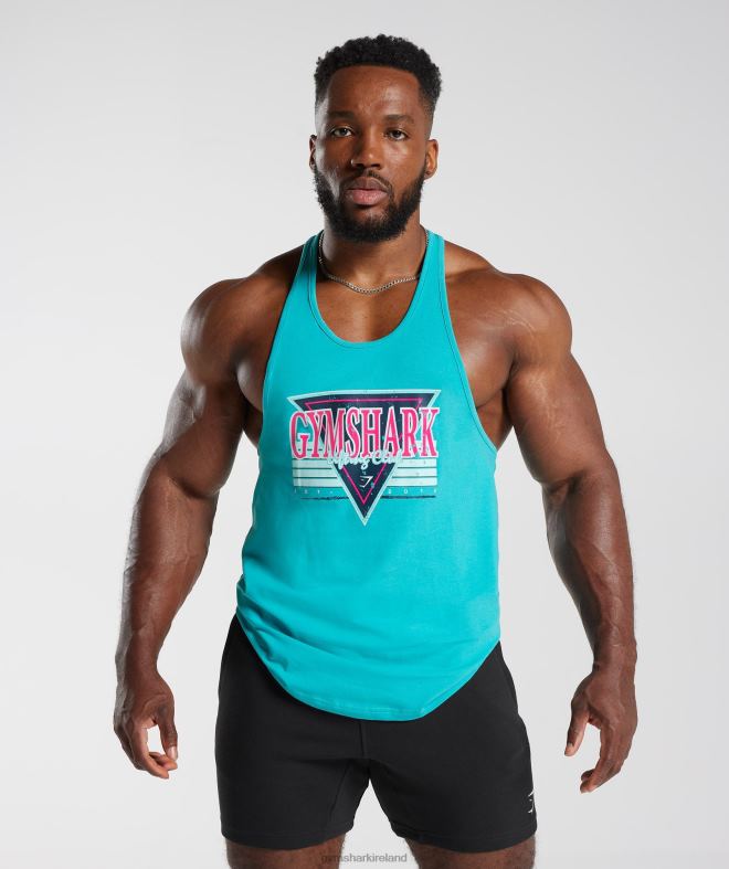 Men Retrowave Stringer 8004D990 Gymshark Aegean Blue