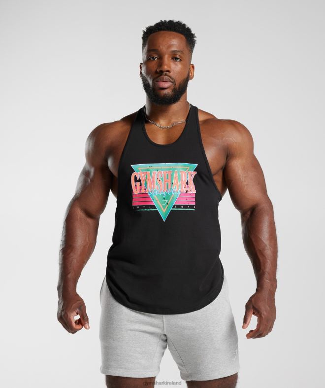 Men Retrowave Stringer 8004D991 Gymshark Black