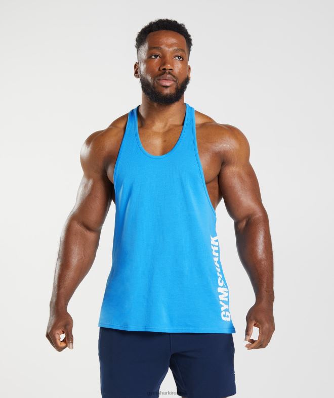 Men Slice Stringer 8004D992 Gymshark Electric Blue