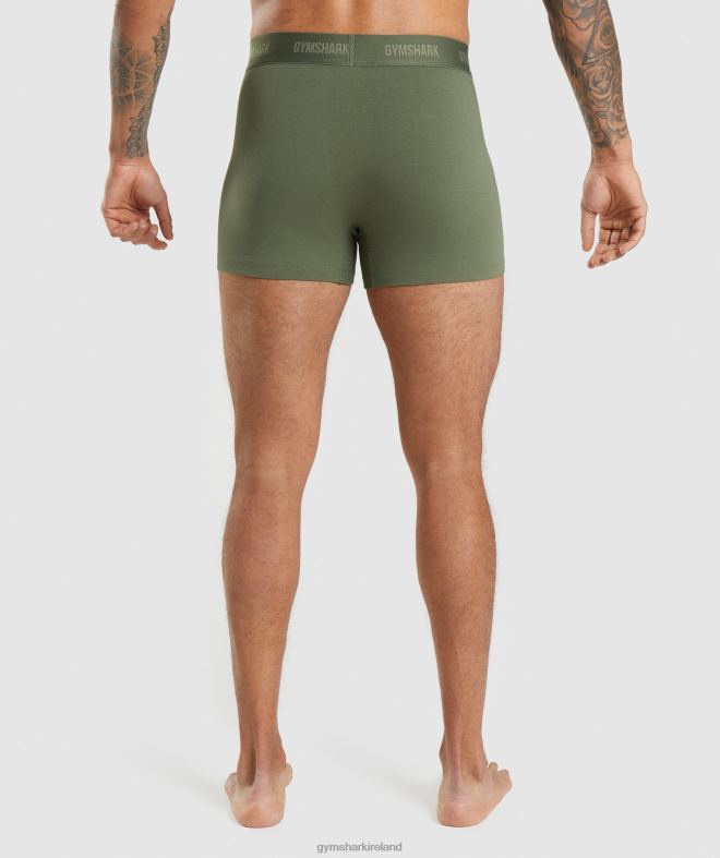 Men Boxers 2pk 8004D1047 Gymshark Core Olive/Navy
