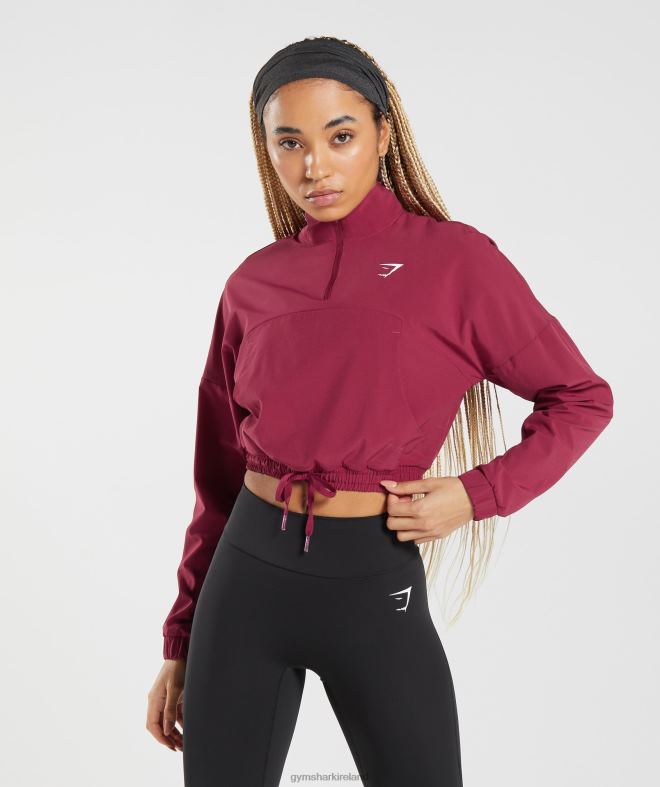 Women Sport Windbreaker 8004D381 Gymshark Currant Pink