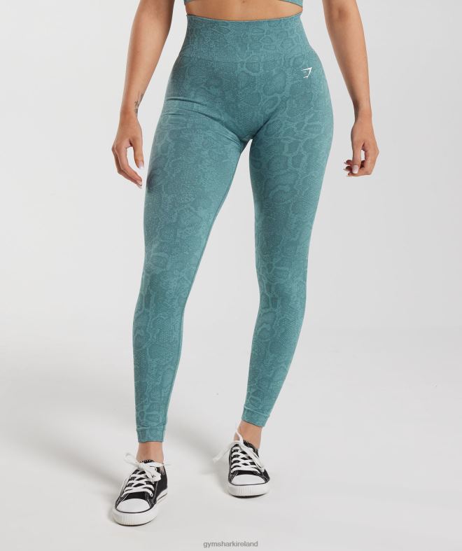 Women Adapt Animal Seamless Leggings 8004D253 Gymshark Iceberg Blue/Thunder Blue