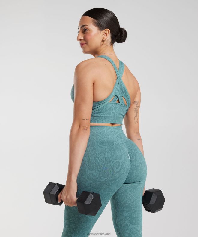 Women Adapt Animal Seamless Leggings 8004D253 Gymshark Iceberg Blue/Thunder Blue