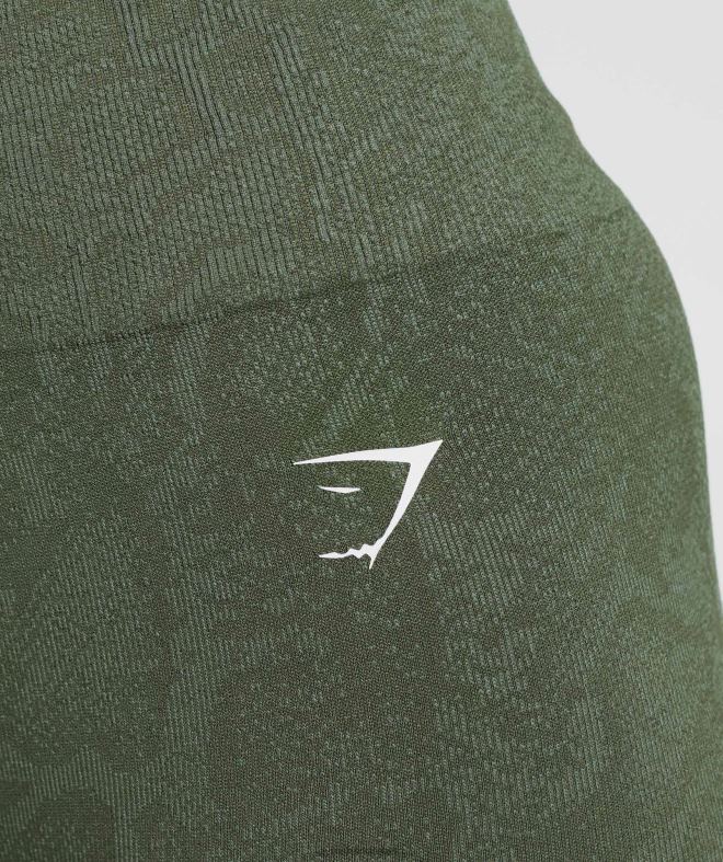 Women Adapt Animal Seamless Leggings 8004D271 Gymshark Willow Green/Core Olive