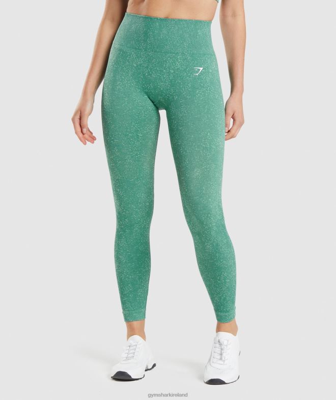 Women Adapt Fleck Seamless Leggings 8004D322 Gymshark Mineral | Alpine Green