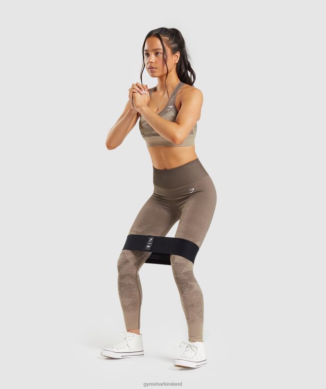 Women Adapt Ombre Seamless Leggings 8004D318 Gymshark Triangle |Penny Brown Print