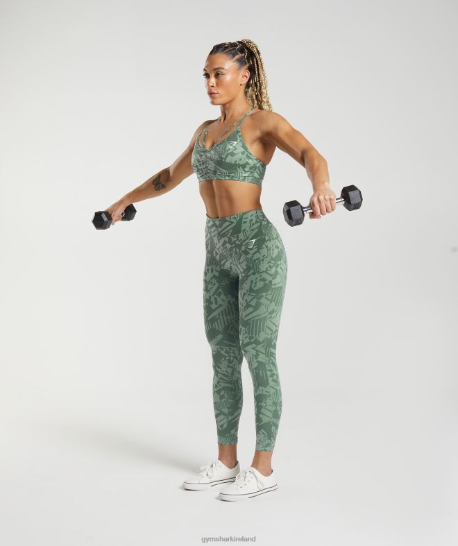 Women GS Power Original Leggings 8004D310 Gymshark Willow Green/Desert Sage Green