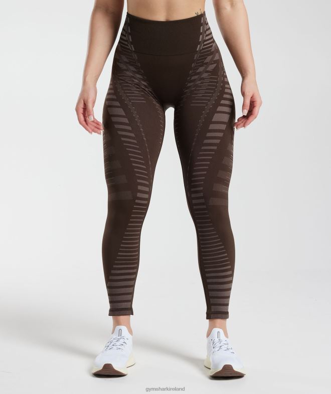 Women Limitless Leggings 8004D342 Gymshark Archive Brown/Truffle Brown